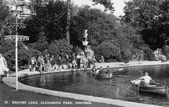 Alexandra Park Boating Lake c1936